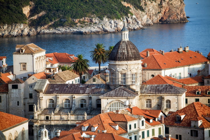 View of the Cathedral and Lokrum island in the background.